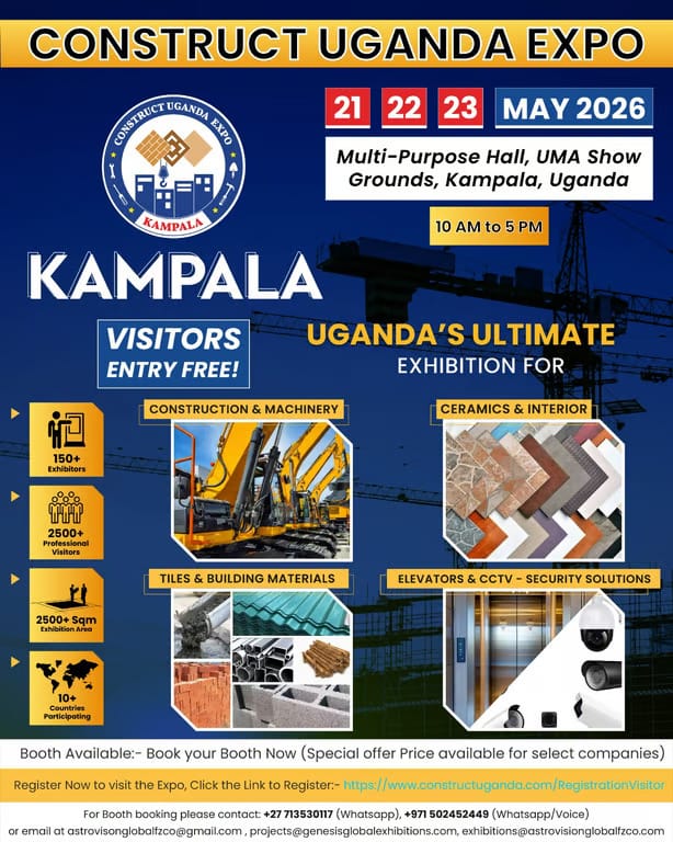 Construct Uganda Expo 2026 Set to Showcase Global Innovation in ...